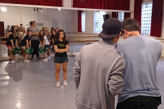 Satellites beim Video-Dreh